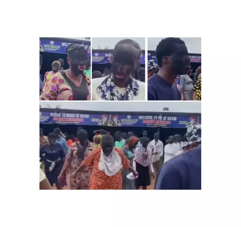 Charcoal-Smeared Faces: Nigerian Church Members' Intense Prayer Ritual Goes Viral