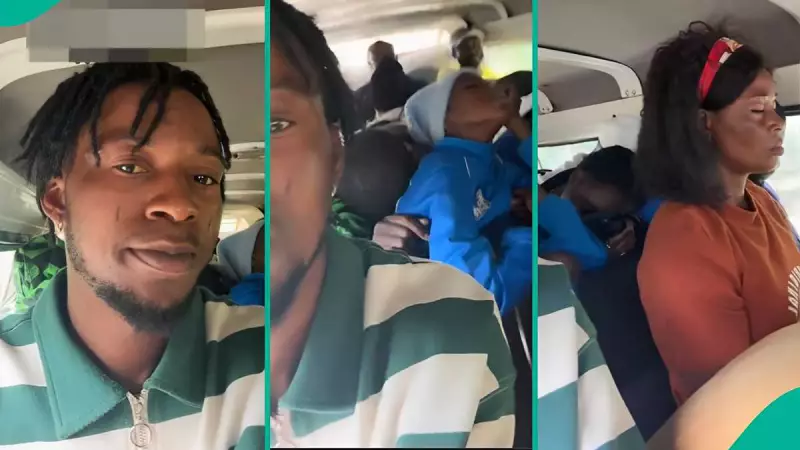 Man's Hilarious Bus Prank on Sleeping Passengers Goes Viral Across Nigeria