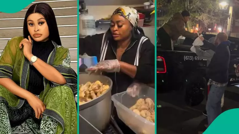 Nigerian Actress Sarah Martins Shows Heart of Gold, Feeds Homeless in Canada - Viral Video Warms Hearts