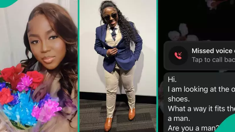 Nigerian Lady Stuns in Suit, Shares Mum's Hilarious Reaction in Viral Post