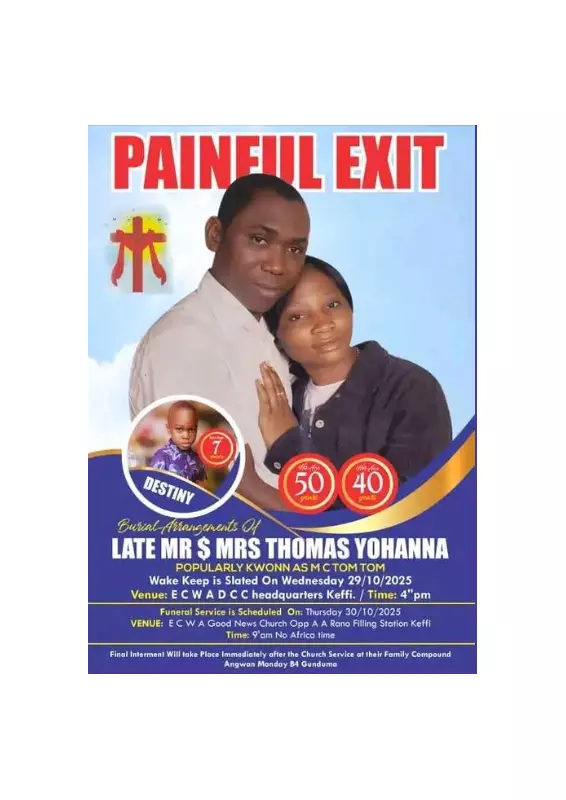 Tragic Auto Crash Claims Family of Three in Nasarawa: Couple and 7-Year-Old Son Perish