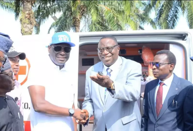 Adefarati at 60: Donates Ambulance to AAUA, Empowers Constituents