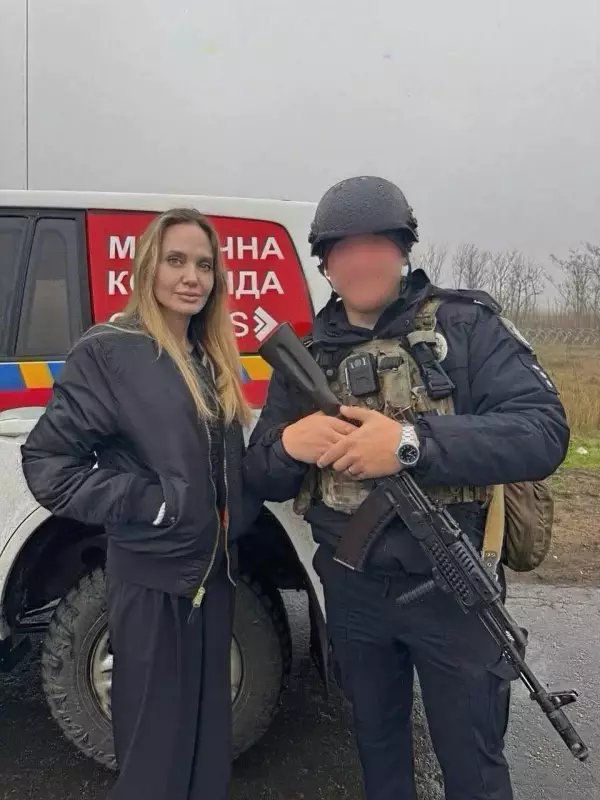 Angelina Jolie Shocks Ukraine With Surprise Visit to War-Torn Kherson | See Emotional Video