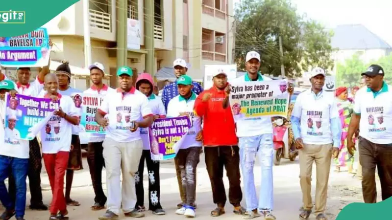 Bayelsa Youth Stage Solidarity Walk for Tinubu and Ex-Governor Sylva