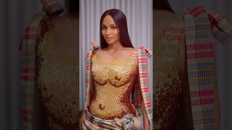 Ciara Stuns in Custom Ijaw-Inspired Gown: A Celebration of Nigerian Culture on Global Stage