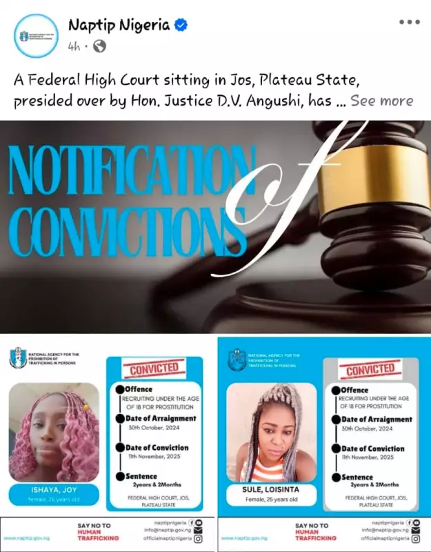 Federal High Court Convicts 2 for Child Trafficking in Jos