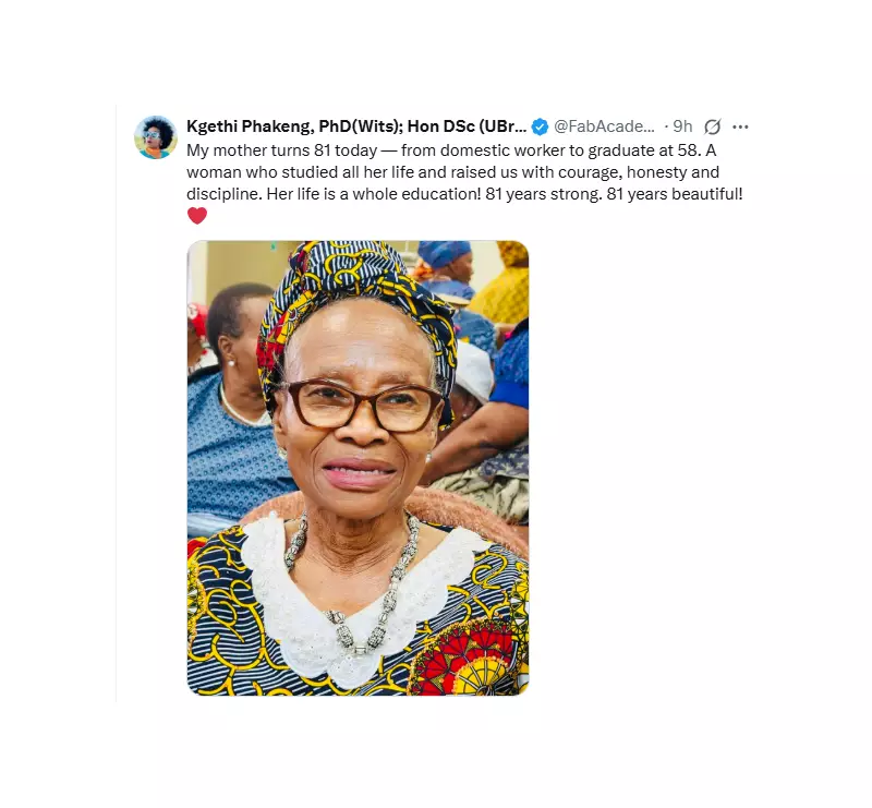 From Domestic Worker to Graduate at 58: South African Woman's Journey