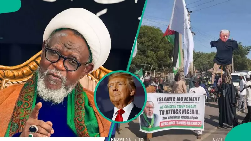 Kano Shi'ites Protest Trump Invasion Threat, Burn US Flag