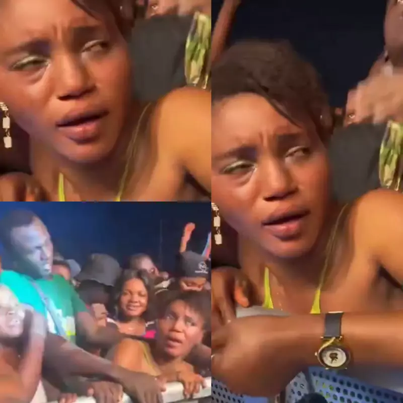 Lady's Viral Concert Reactions at Wendy Shay Show in Ghana