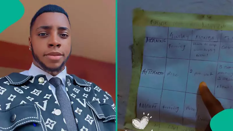 Man Discovers Hilarious Food Timetable in Neighbour's Kitchen: 'Got Me Rolling'