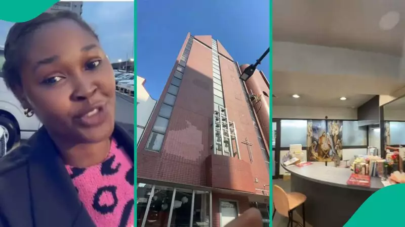 Nigerian Lady Tours Japanese Church, Video Goes Viral with Reactions