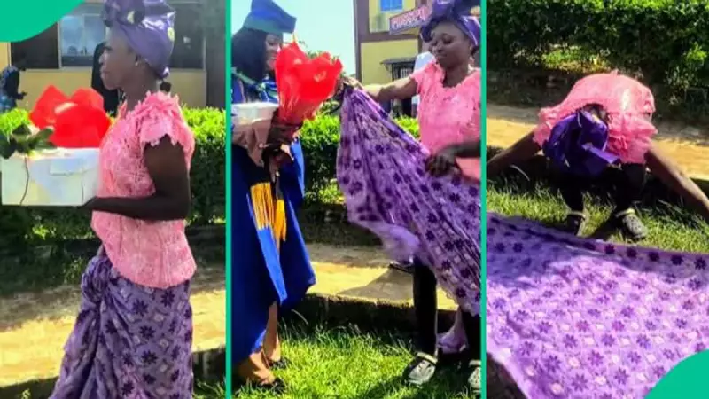 Nigerian Lady's Touching Convocation Surprise: Dresses as Friend's Late Mum