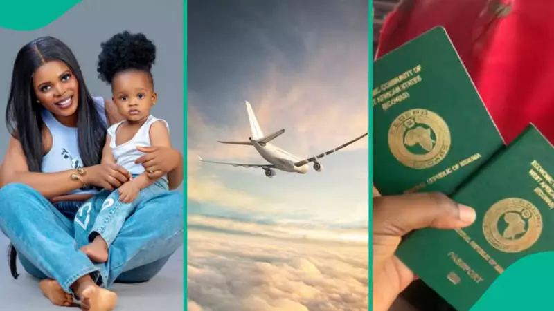 Nigerian Man Fulfills Promise, Relocates Wife and Daughter Abroad