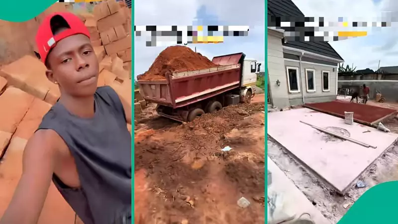 Nigerian Man's Viral TikTok Video Shows Family Building Massive House