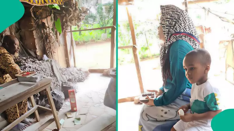 Nigerian Woman Presents Children to Village Deity in Viral TikTok Video