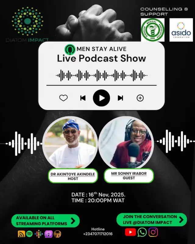 NMA Launches 'Men Stay Alive' to Tackle Male Suicide Crisis