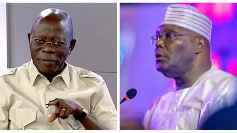 Oshiomhole: Atiku Failed to Fix PDP, Can't Fix Nigeria