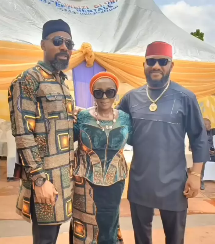 Rita Edochie Reunites with Yul and Linc Amid Family Drama
