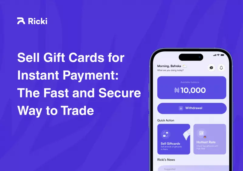 Sell Gift Cards for Instant Cash in Nigeria with Ricki