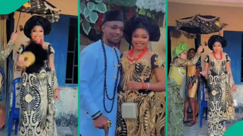 Tears of Joy as Nigerian Lady Marries into Family That Cared for Her for 53 Years - Emotional Wedding Goes Viral