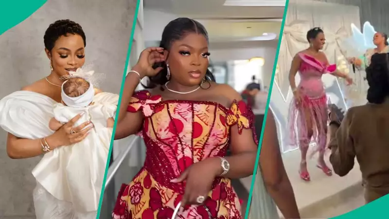 Toke Makinwa's Heartwarming Gesture: Dedicates Daughter to Toyin Abraham as Funke Akindele and Tiwa Savage Party Together