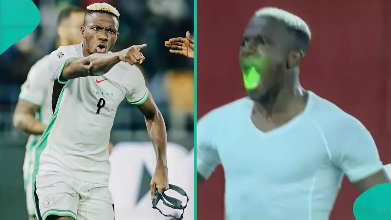 Victor Osimhen Spots Laser-Wielding Fan During Nigeria's 4-1 Win Over Gabon