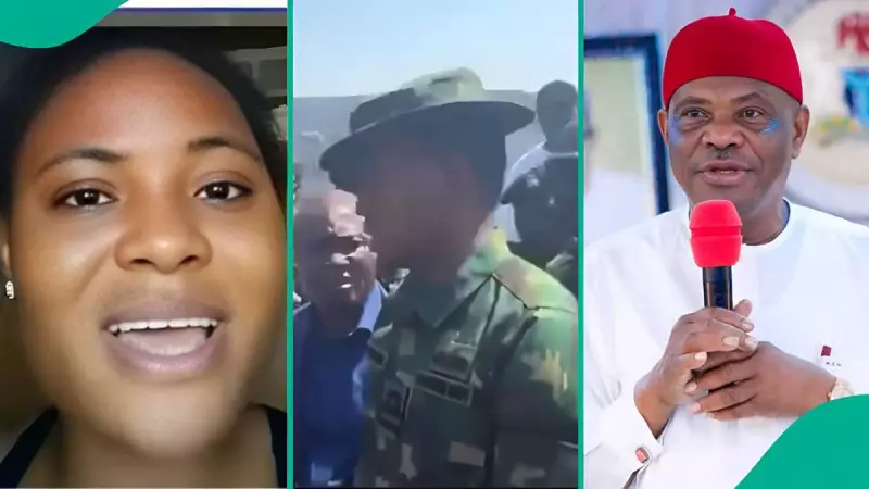 Wike Calls Soldier 'Fool' in Viral Abuja Clash: Lady Reacts