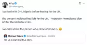 DHL Nigeria's UK Relocation Trend Sparks Online Reactions