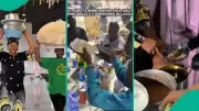 Lagos Wedding Serves Ewa Agoyin and Bread to Guests, Video Goes Viral
