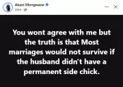 Lawyer Claims Most Marriages Survive Due to Side Chicks