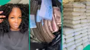 Nigerian Female Cement Seller Goes Viral After Flaunting Her Business Earnings in Inspiring Video