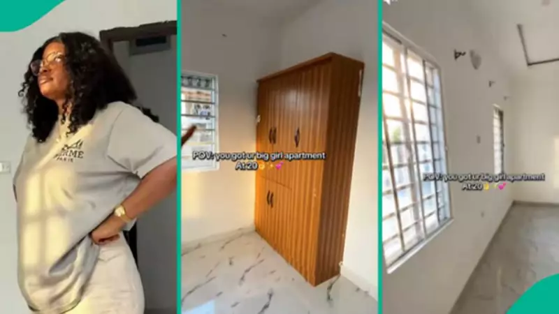 20-Year-Old Nigerian Lady Celebrates New Apartment, Video Goes Viral