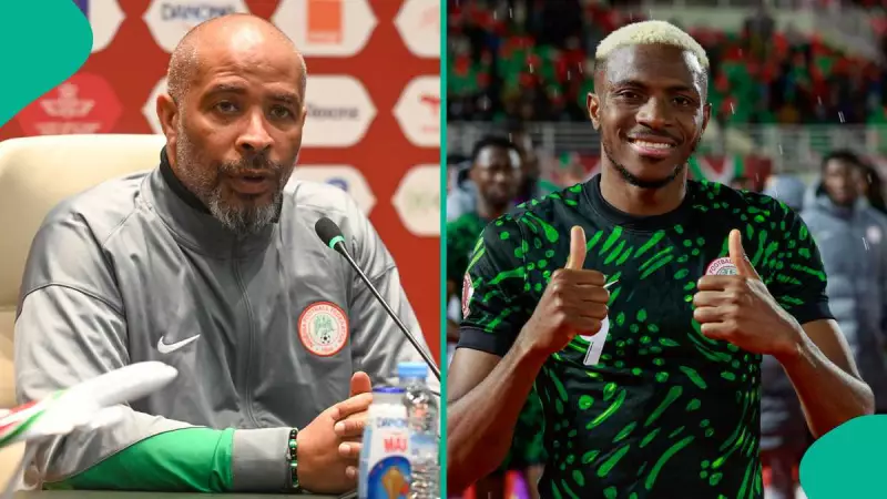 AFCON 2025: Coach Eric Chelle Hails 'World's Best' Osimhen Ahead of Nigeria vs Uganda