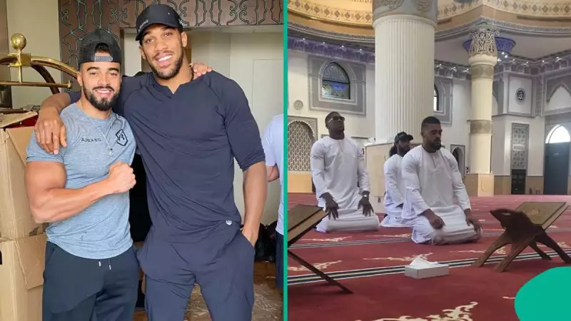 Anthony Joshua Mosque Photo Sparks Faith Debate: Is the Boxer a Muslim?
