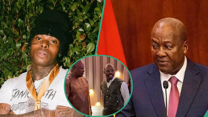 Asake Meets Ghana's John Mahama: Viral Photos Spark Reactions