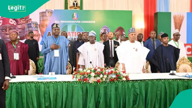 Awkward Moment at Aso Rock as DJ Plays Wrong National Anthem at APC Meeting