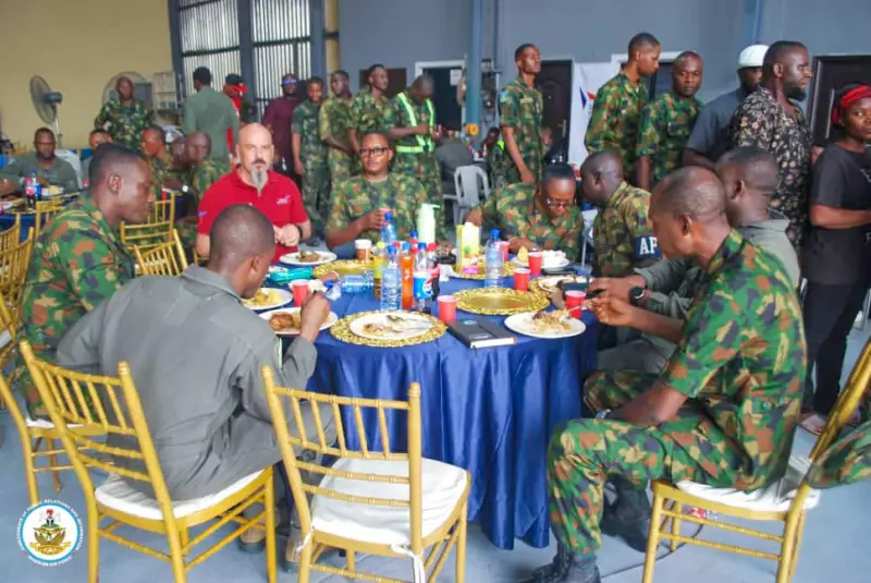 CDS, COAS Host Christmas Lunch for Frontline Troops in Plateau