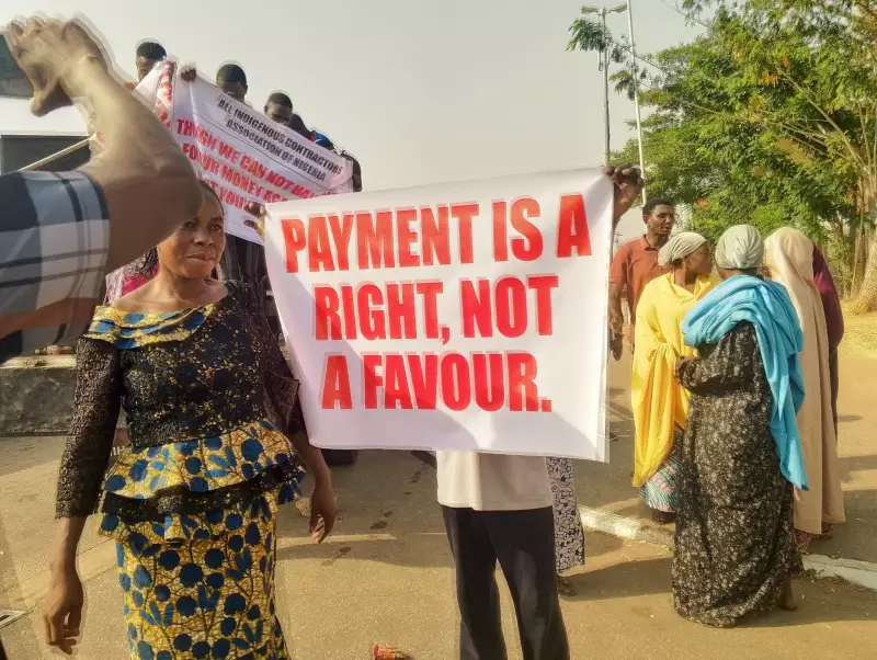 Contractors Protest ₦500 Billion Debt at Finance Ministry, Accuse Govt of Lies