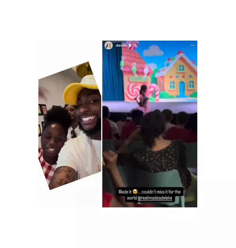 Davido Attends Daughter Imade's School Christmas Carol, Says 'Couldn't Miss It'