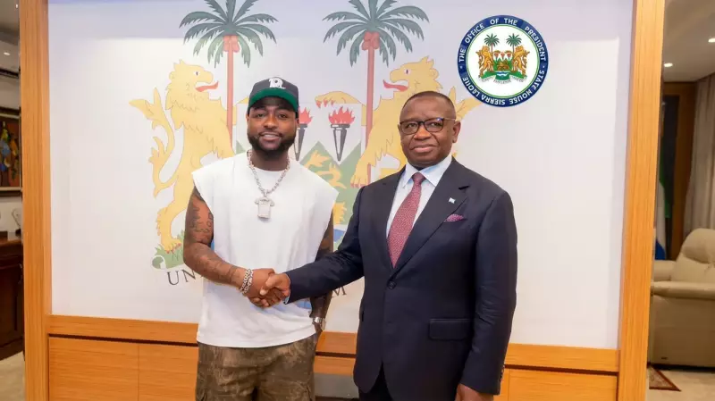Davido Meets Sierra Leone President, Headlines Sold-Out Beach Concert
