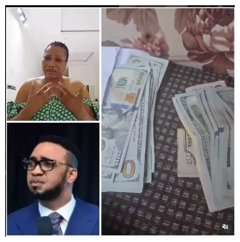 Doris Ogala Shows $10k, Claims Pastor Chris Okafor Gave Cash to Retract