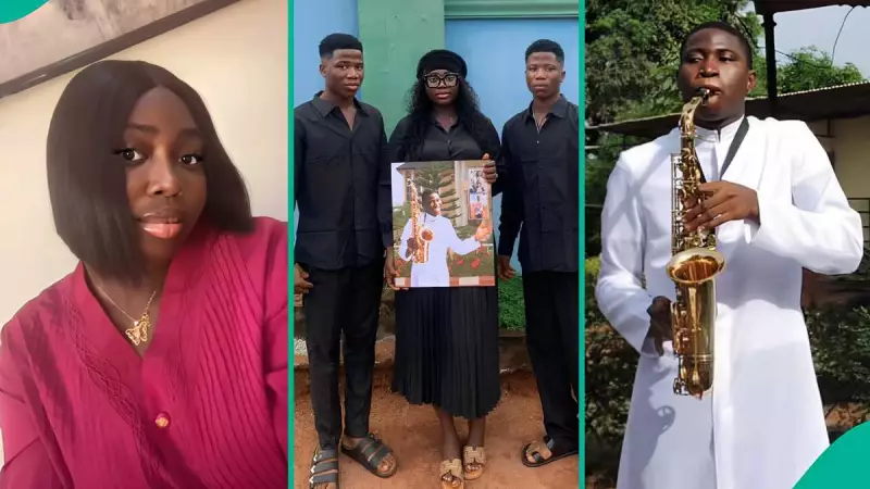 Heartbroken Nigerian Lady Mourns Younger Brother Who Died Playing Football