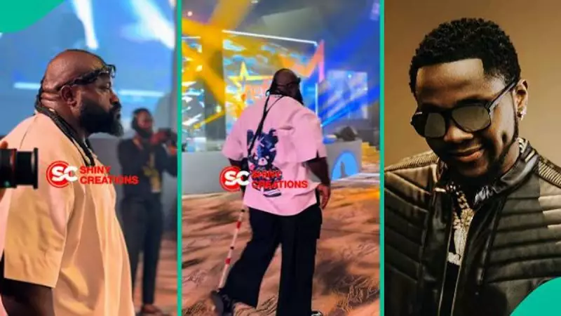 Kizz Daniel's Bouncer Kelvin Trends Again for Vigilant Guarding at Accra Film Festival