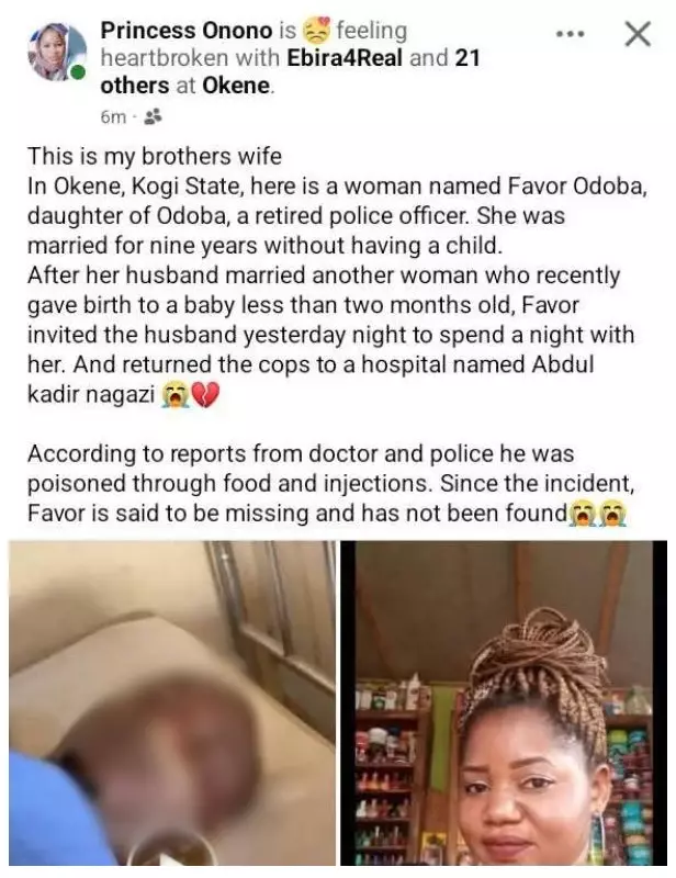 Kogi Woman Accused of Poisoning Husband Over Second Wife