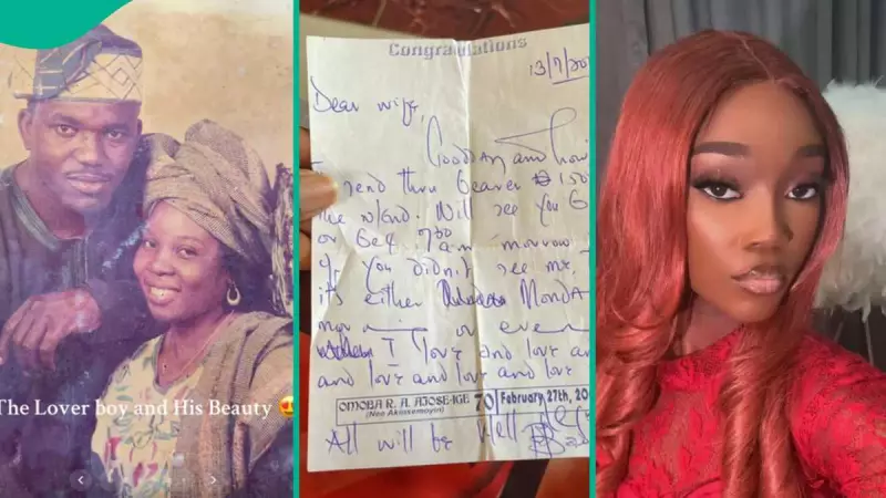 Lady Shares Late Father's Romantic Letters to Her Mum, Says He Raised the Bar