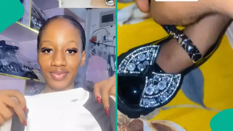 Little Girl Refuses to Remove Christmas Shoe After Trying It On, Video Goes Viral