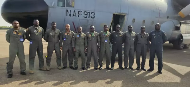 NAF C-130, 11 Crew Depart Burkina Faso Safely After Precautionary Landing