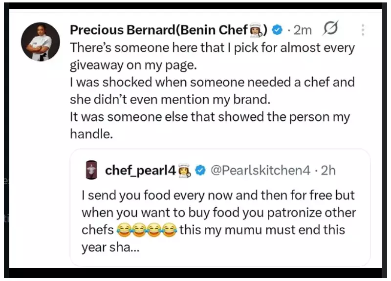 Nigerian Chef Calls Out 'Freebie' Culture After Recipient Fails to Recommend Her Brand