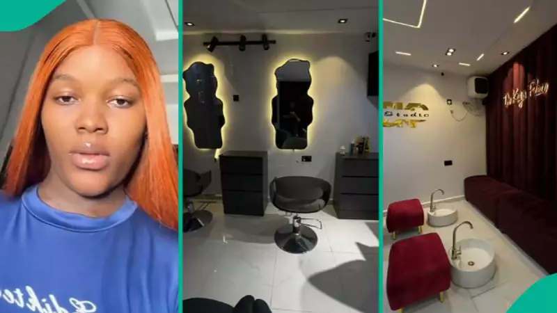 Nigerian Lady Celebrates Building Business Place from Scratch, Video Goes Viral