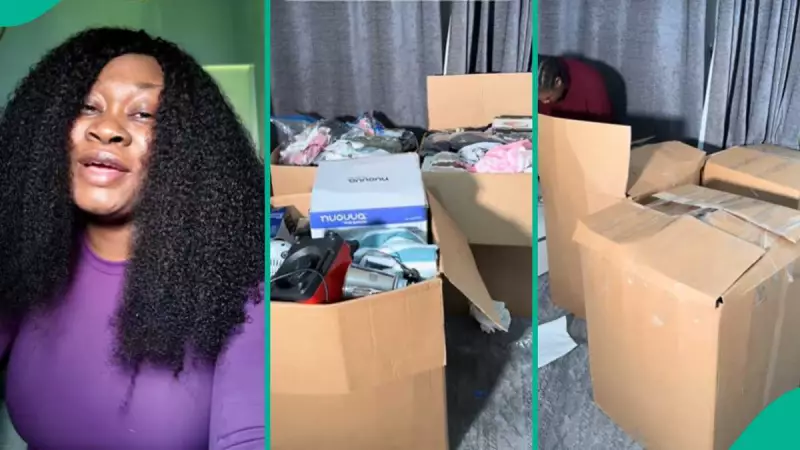 Nigerian Lady in UK Spends £430 to Ship 3 Cartons Home for Christmas